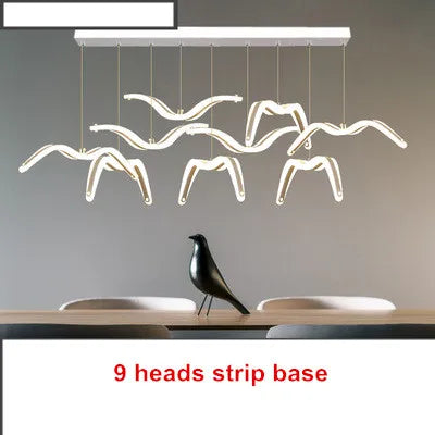 Seagull LED Pendant Light Modern Ceiling Lamp Nordic Chandelier Lumina