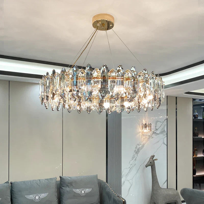 Crystal Chandelier: Elegant Nordic Design for Living, Dining, Bedroom