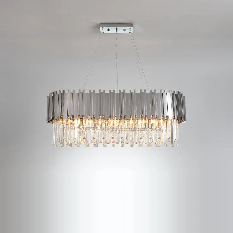 Chrome Silver Gold Black Suspension Luminaire Pendant Lamp for Foyer