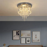 Crystal LED Ceiling Light Plafon Chandelier Stainless Steel Luminaria