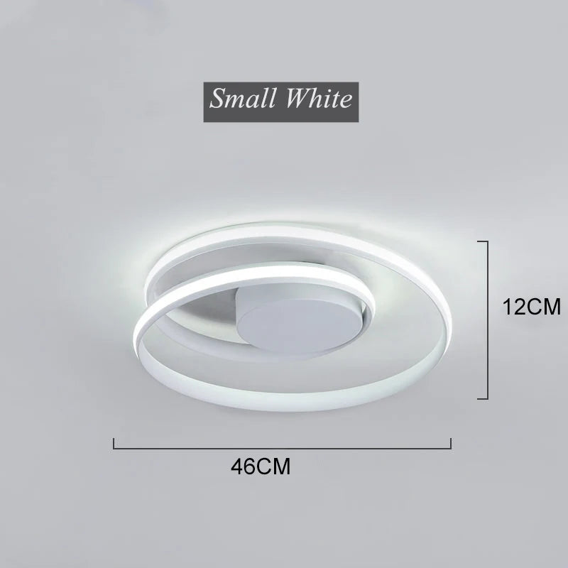 Spiral Acrylic LED Chandelier Ceiling Light by for Living Room Dining Hallway