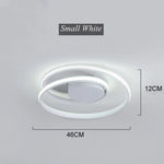 Spiral Acrylic LED Chandelier Ceiling Light by for Living Room Dining Hallway