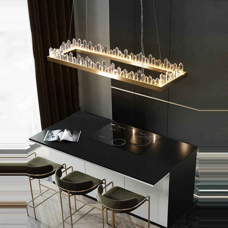 Dimmalbe LED Crystal High Ceiling Chandelier for Living Room