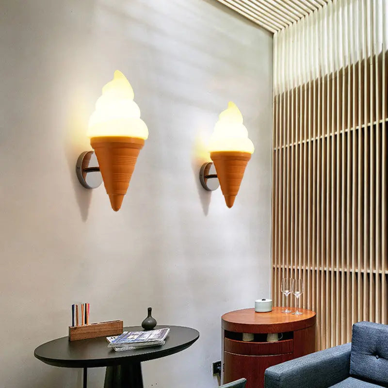 LED Ice Cream Wall Lamp for Modern Kitchen Children’s Bedroom Lighting