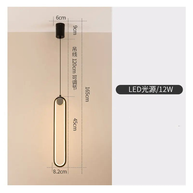 Modern Gold Black Pendant Lamps for Dining Room, Bedroom, Chandelier Lighting