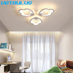 Lotus Design LED Acrylic Chandelier Ceiling Lamp for Modern Living, Dining, and Study Rooms