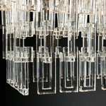 Crystal Wall Sconce Lamp: Modern Art Deco Square Design for Home Interior