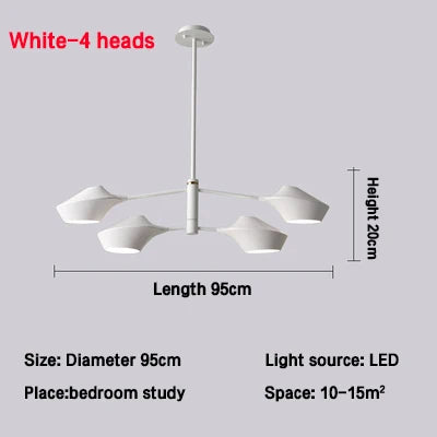 Modern Nordic Chandeliers: Simple Lighting Fixture for Living Room, Dining Room, Restaurant, Hall