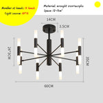 Nordic LED Pendant Chandelier: Modern Home Decor Light Fixture for Living Room, Bedroom & Restaurant