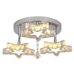Crystal Stars LED Pendant Chandelier for Modern Living Dining Room Decor