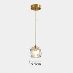 Diamond Crystal Copper LED Pendant Chandelier for Stylish Indoor Lighting.