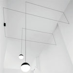 Geometric Glass Ball LED Pendant Chandelier Ceiling Lamp for Living Dining Bedroom