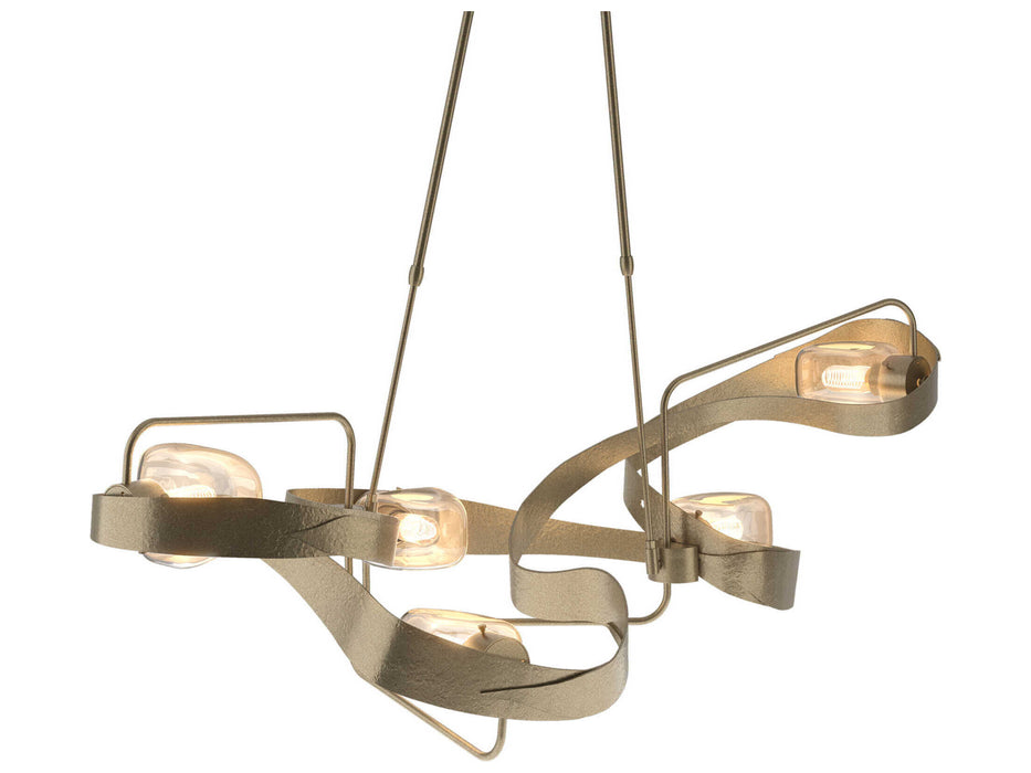 Hubbardton Forge Graffiti 5-Light Glass Island Pendant