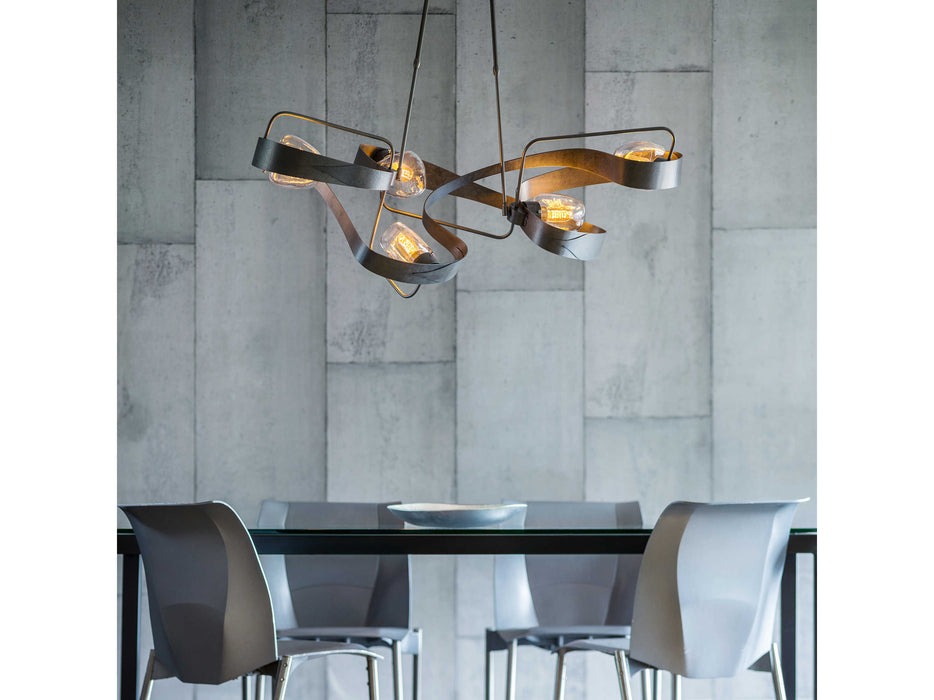 Hubbardton Forge Graffiti 5-Light Glass Island Pendant