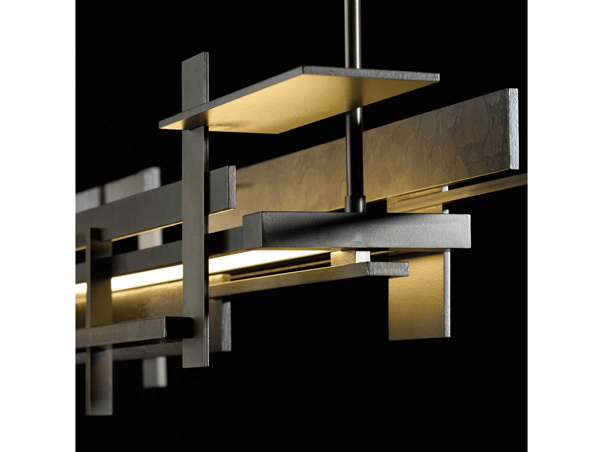 Hubbardton Forge Planar 1-Light LED Geometric Linear Island Pendant