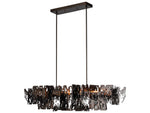 Hubbardton Forge Art + Alchemy Brutus 4-Light Linear Island Pendant