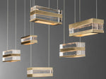 Hubbardton Forge Art + Alchemy Stacks 6-Light Geometric Island Pendant