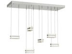 Hubbardton Forge Art + Alchemy Stacks 6-Light Geometric Island Pendant
