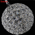 Nordic Crystal Ball LED Pendant by Afralia™: Elegant Lighting for Living Room, Bedroom & Loft