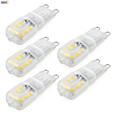 G9 LED Corn Lights Bulb 5pcs 2W 14xsmd3528 Warm White White Chandeliers
