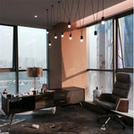 Geometric LED Wire Pendant Chandelier - Industrial Home Decor Spider Lamp