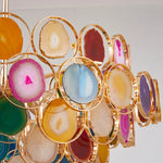 Multicolor Agate Chandelier 2025 for Dining Room Lighting