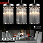 Modern Luster Chandelier LED Crystal Pendant Lamp for Restaurant, Balcony, Aisle