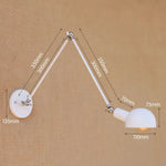Golden Vintage LED Swing Arm Wall Sconce Industrial Style