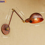 Silver Retro Vintage Swing Long Arm Wall Light LED Sconce Industrial Lighting