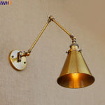 Swing Arm Wall Light Gold Copper Vintage Sconce Edison Loft Wall Lamp