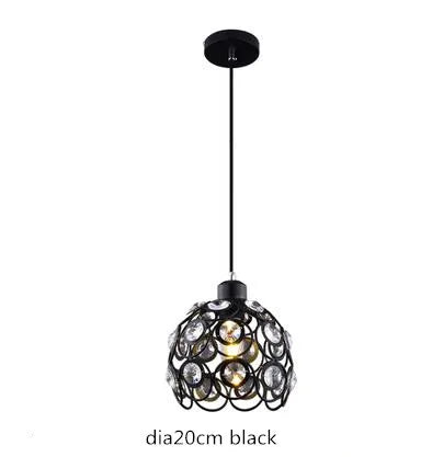 Crystal Flush Mount Chandelier for Hallway Foyer, Modern Hollow Carved Ceiling Light