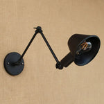 Golden Vintage LED Swing Arm Wall Sconce Industrial Style