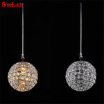 Nordic Crystal Ball LED Pendant by Afralia™: Elegant Lighting for Living Room, Bedroom & Loft