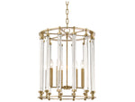 Hudson Valley Haddon 6-Light Aged Brass Cylinder Pendant