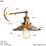 Antique Gold Rustic LED Wall Light for Home Decor