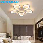 Lotus Design LED Acrylic Chandelier Ceiling Lamp for Modern Living, Dining, and Study Rooms