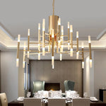 Modern Tube G4 Chandelier Pendant Light Fixture for Artistic Room Decor