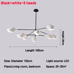 Modern Nordic Chandeliers: Simple Lighting Fixture for Living Room, Dining Room, Restaurant, Hall