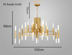Modern Tube G4 Chandelier Pendant Light Fixture for Artistic Room Decor