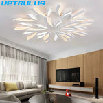 Modern LED Branch Chandelier for Dining Living Study Room Lighting Fixtures