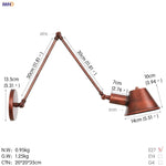 Vintage Industrial 2-Head Wall Lamp