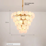 LED Agate Chandelier - Modern Colorized Designer Lighting for Foyer & Dining Room