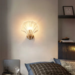 Crystal Shell Wall Light: Minimalist LED Lighting for Bedroom, Study, Living Room