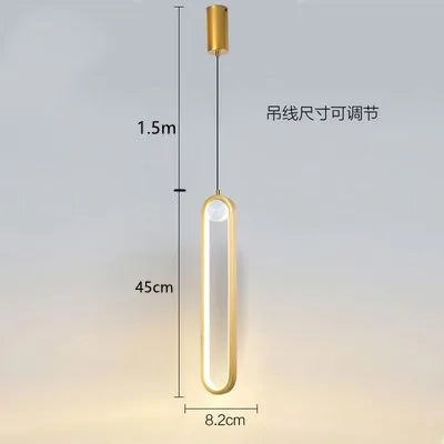 Modern Gold Black Pendant Lamps for Dining Room, Bedroom, Chandelier Lighting