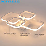 White Acrylic Chandelier LED Ceiling Lamp for Living Dining Room Home Decor