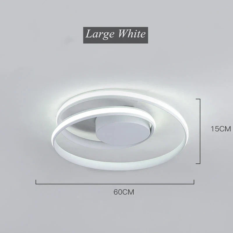 Spiral Acrylic LED Chandelier Ceiling Light by for Living Room Dining Hallway