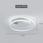 Spiral Acrylic LED Chandelier Ceiling Light by for Living Room Dining Hallway