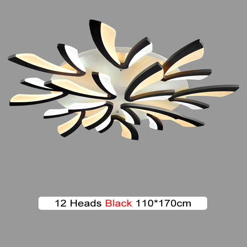 Branch Design LED Chandelier: Modern Nordic Acrylic Ceiling Light for Stylish Living Room Décor
