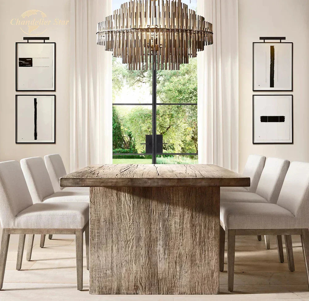 Emile Round LED Chandelier for Dining & Living Room Lighting