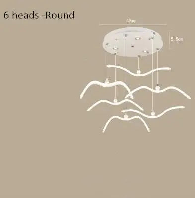 Seagull LED Pendant Light Modern Ceiling Lamp Nordic Chandelier Lumina